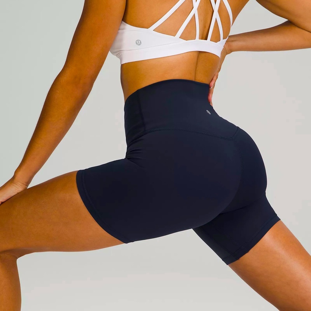 Lululemon Align 6” high-rise short size 6 True Navy